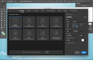 Create new project to size of clipboard in Photoshop